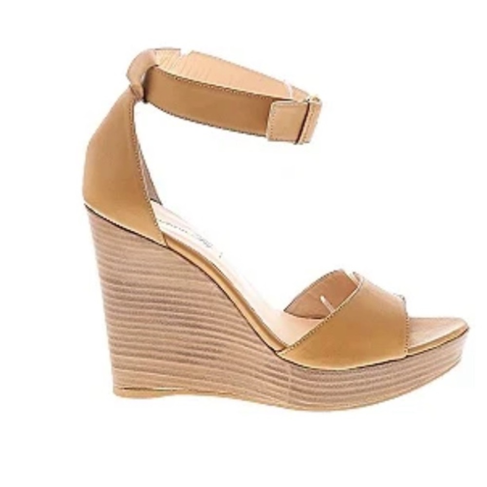 Emerson Fry Fawn wedge in Camel size 37